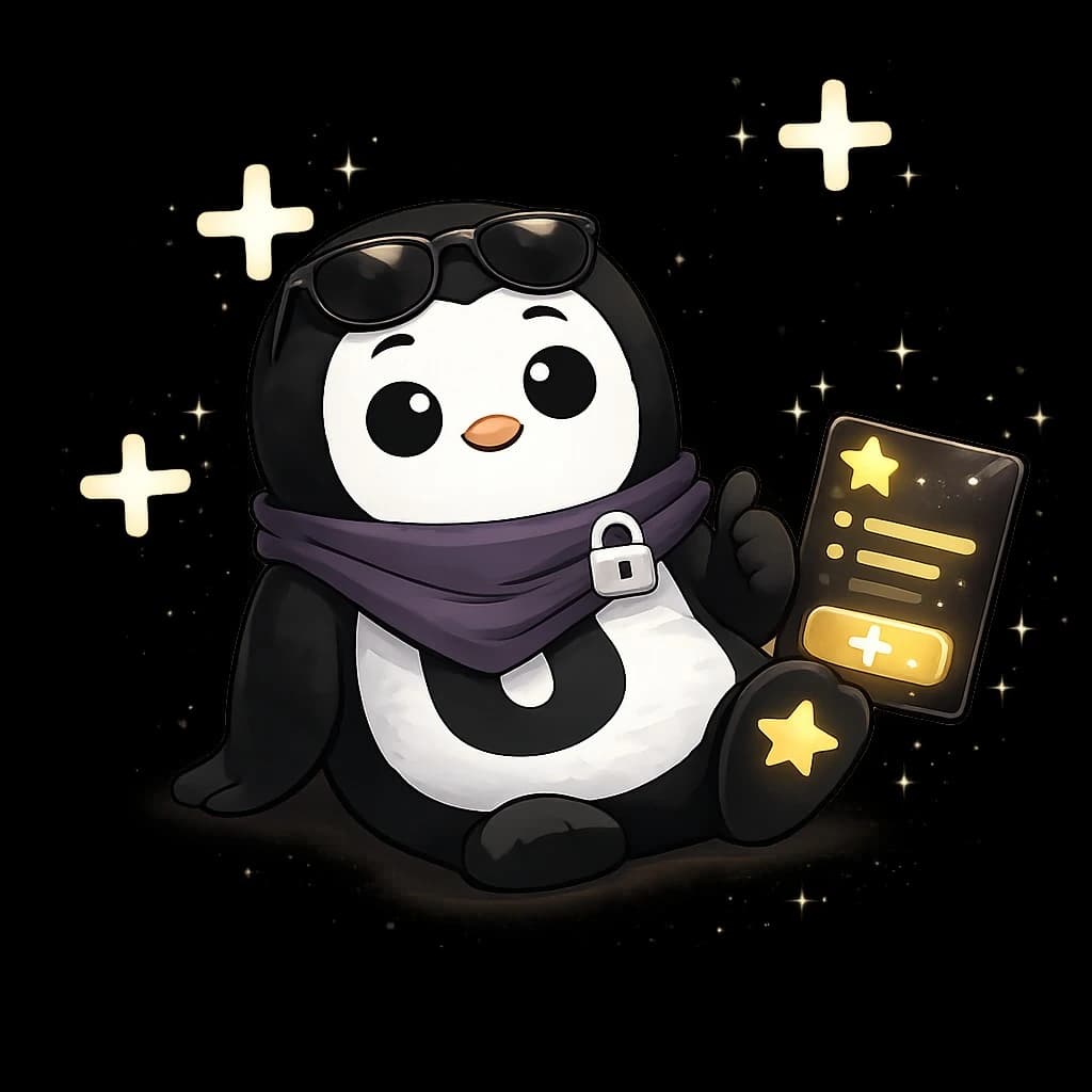UNET penguin mascot giving a thumbs-up